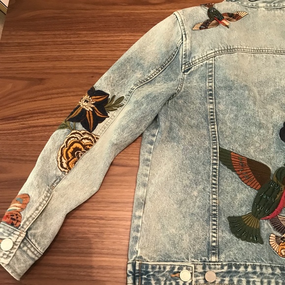 Blank NYC Embroidered Denim Jacket - Picture 5 of 7
